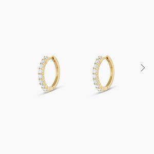 Gorjana Diamond Pave 11mm Huggies Earrings